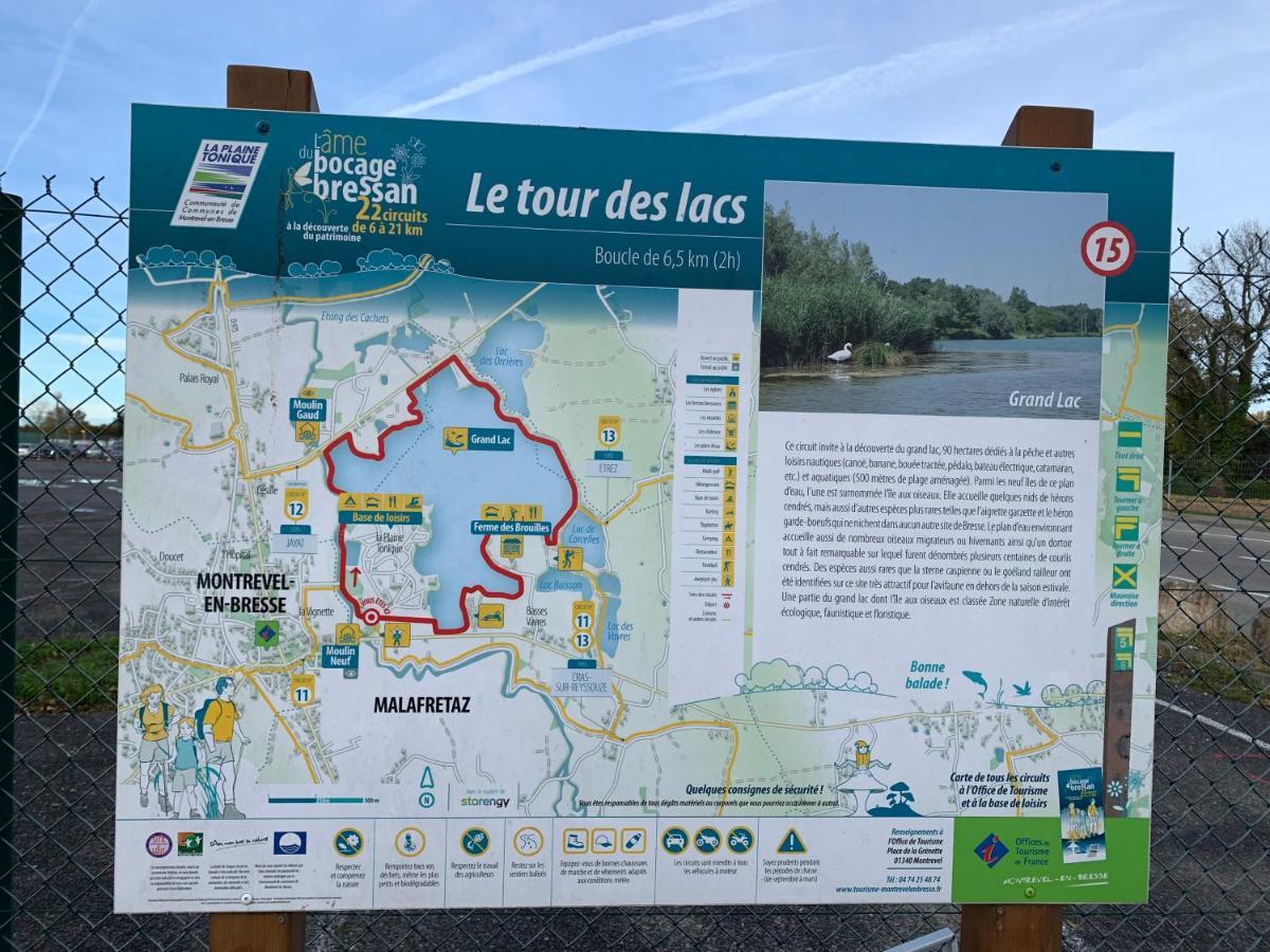 Gite Les Combes Terrasse 01340 Etrez Bresse Vallons ภายนอก รูปภาพ